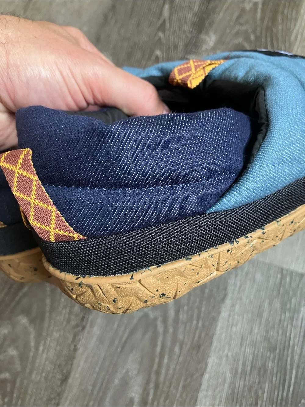 The North Face Men’s Nuptse Mule Denim Light Denim